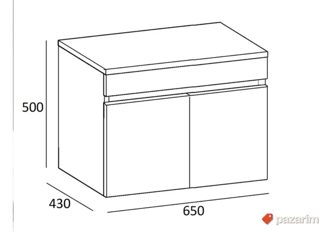 Ormarić za lavabo 65 K 2