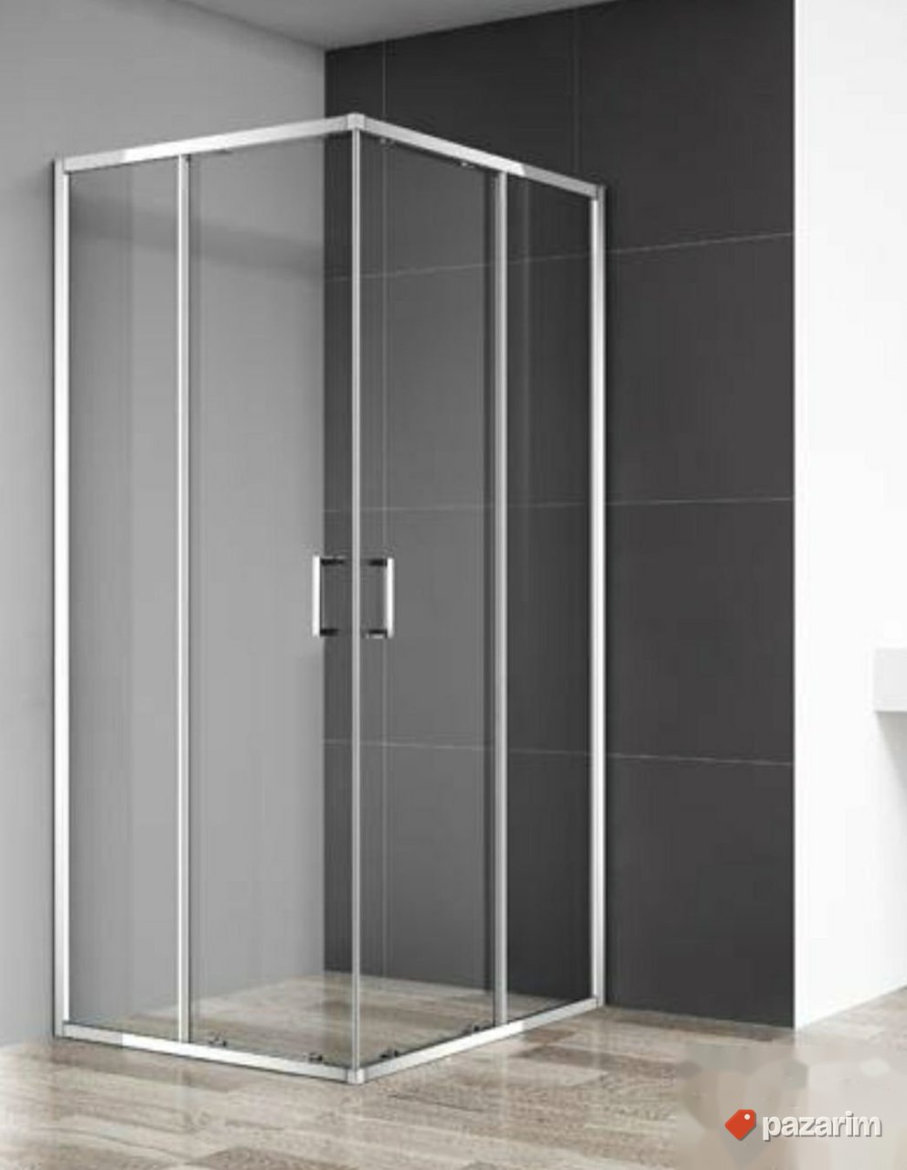 Tus kabina 80x80 kavadratna slimm 2
