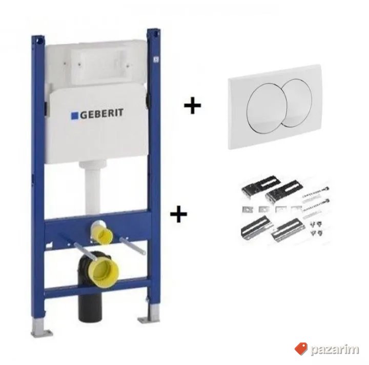 GEBERIT ugradni vodokotlic sa belom tipkom KOMPLET