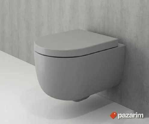 Wc solja konzolna sa soft close daskom siva mat