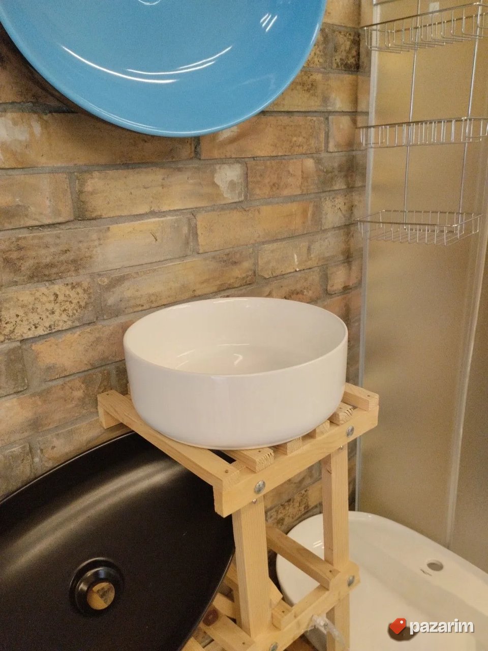 Lavabo nadgradni beli 36cm
