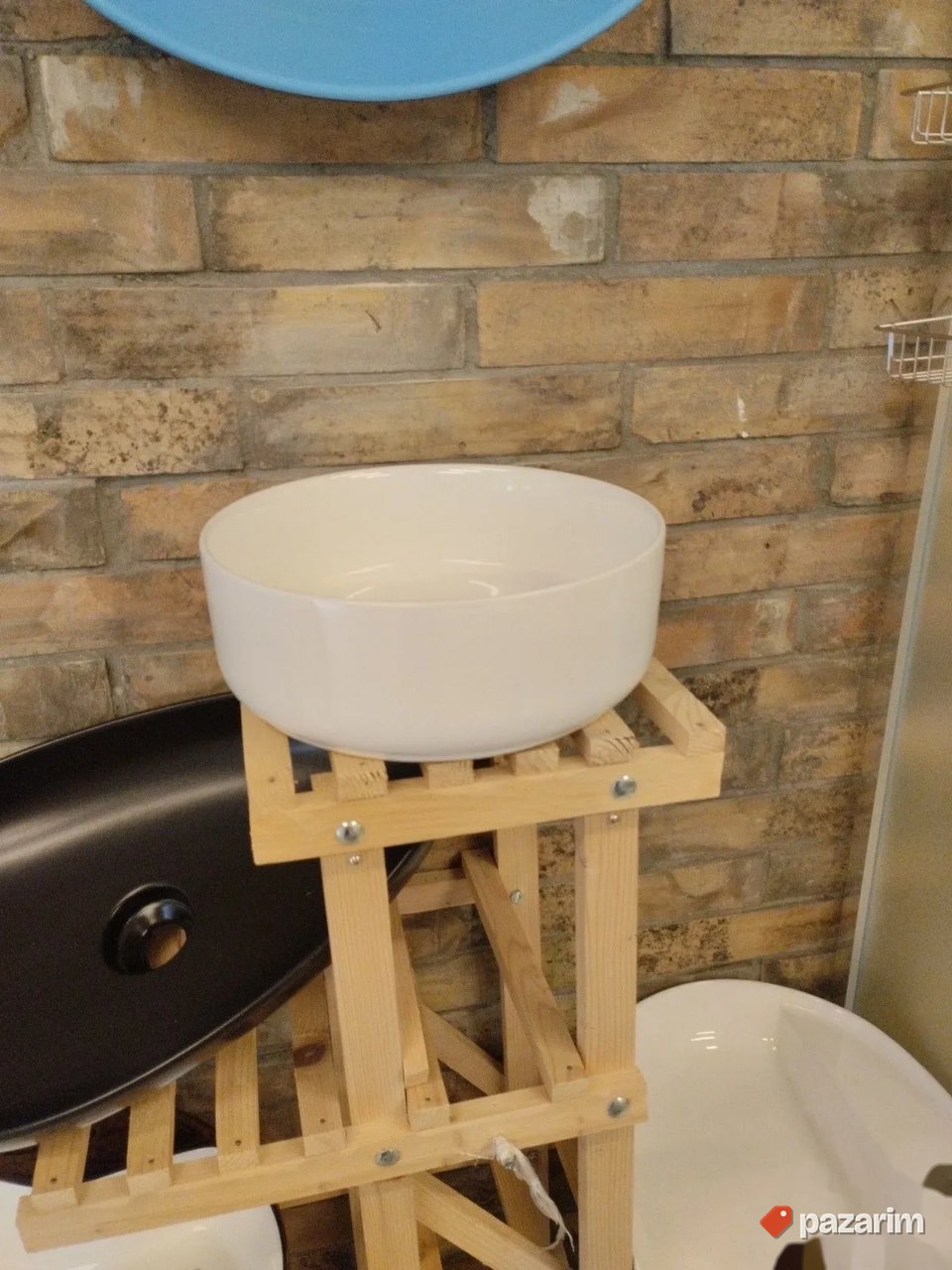 Lavabo nadgradni beli 36cm 2