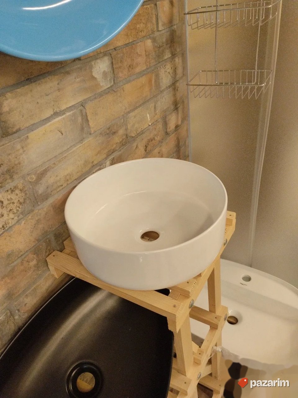 Lavabo nadgradni beli 36cm 3