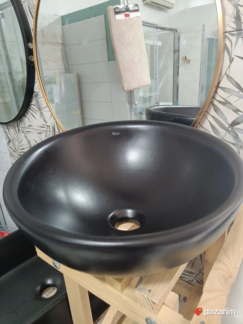 Lavabo nadgradni 40cm crni mat 2