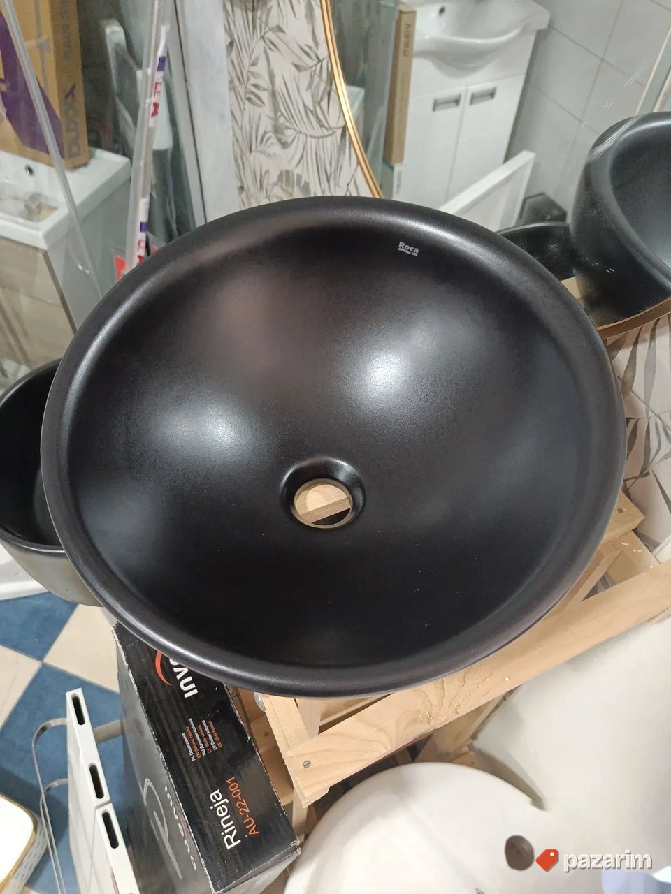 Lavabo nadgradni 40cm crni mat 3
