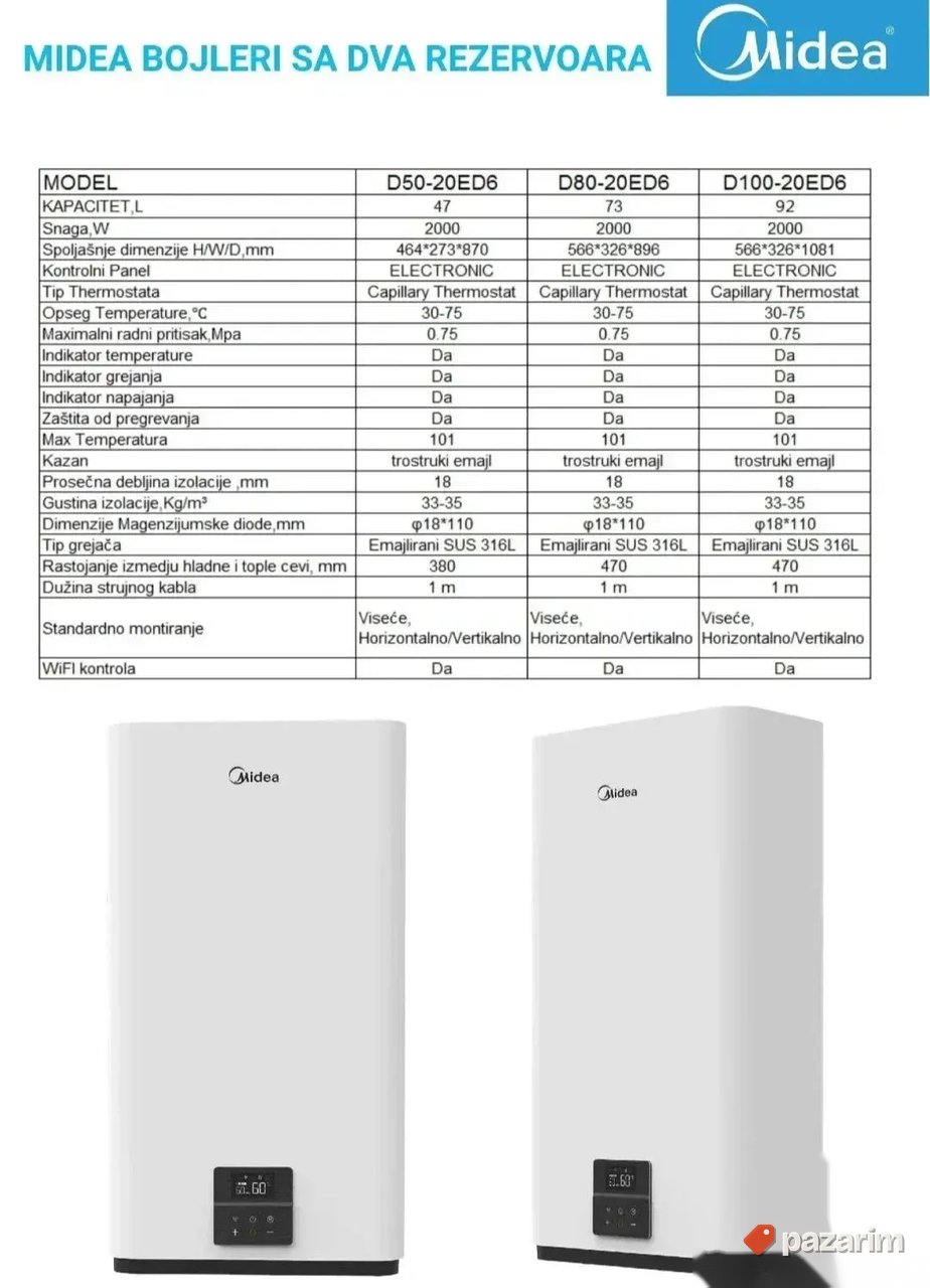 Bojler MIDEA 50l 3