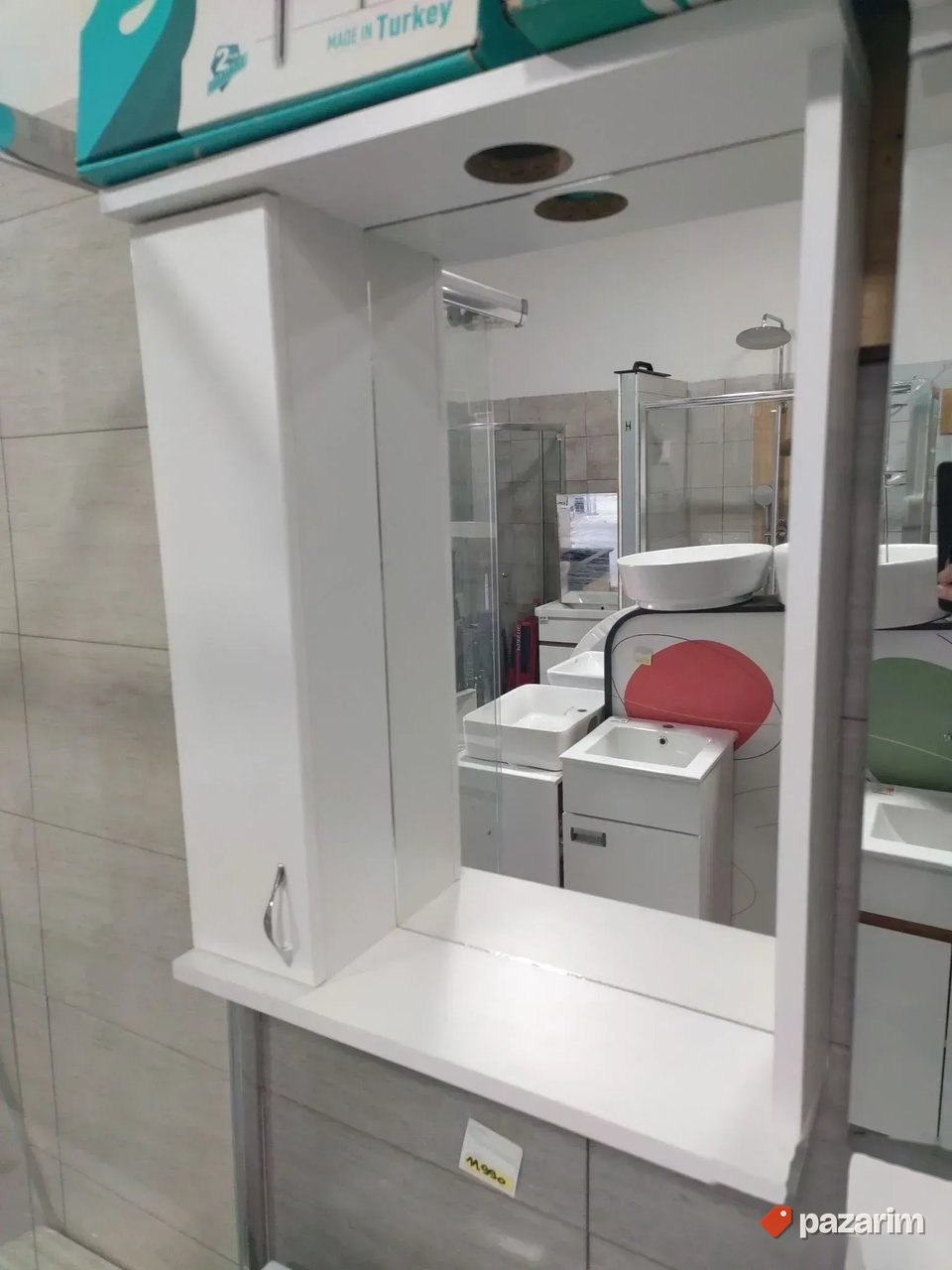 Lavabo Ormarić sa lavabom 52cm i ogledalom KOMPLET NOVOO 2