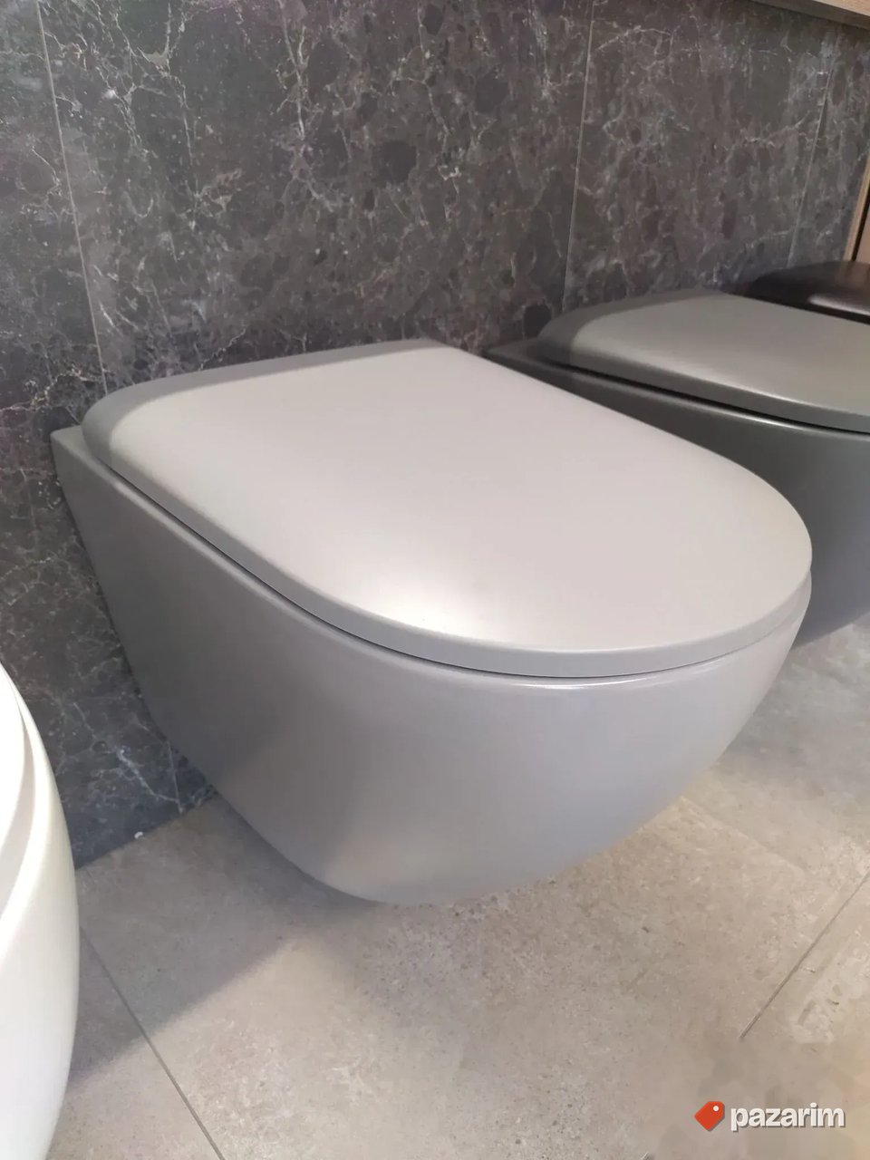 Wc solja konzola siva mat 55cm 2