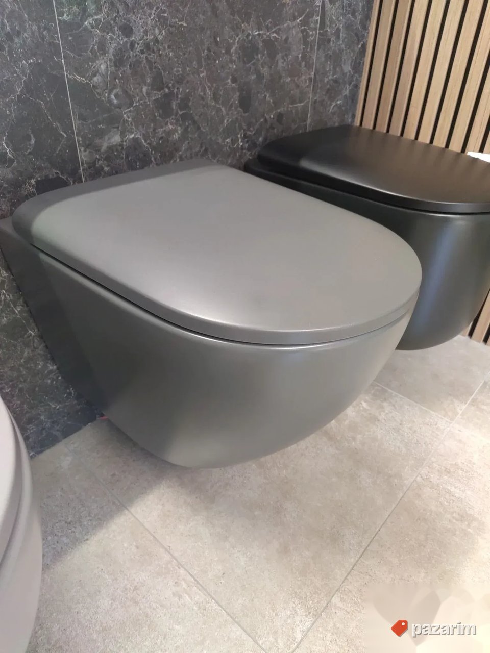 Wc solja konzola siva mat 55cm 3