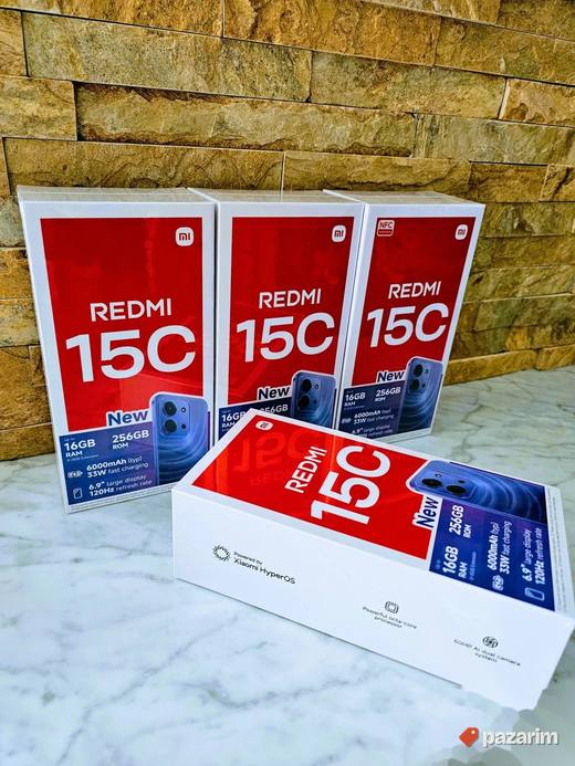 Xiaomi-Redmi 15C - 8GB RAM /256GB-Black - Poklon + Novo !