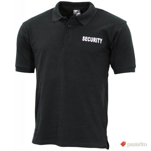 Majica Polo crna SECURITY