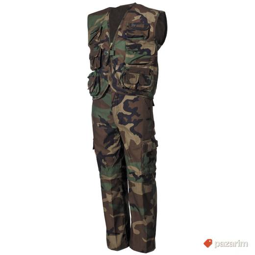 Dečiji komplet prsluk i pantalone US woodland