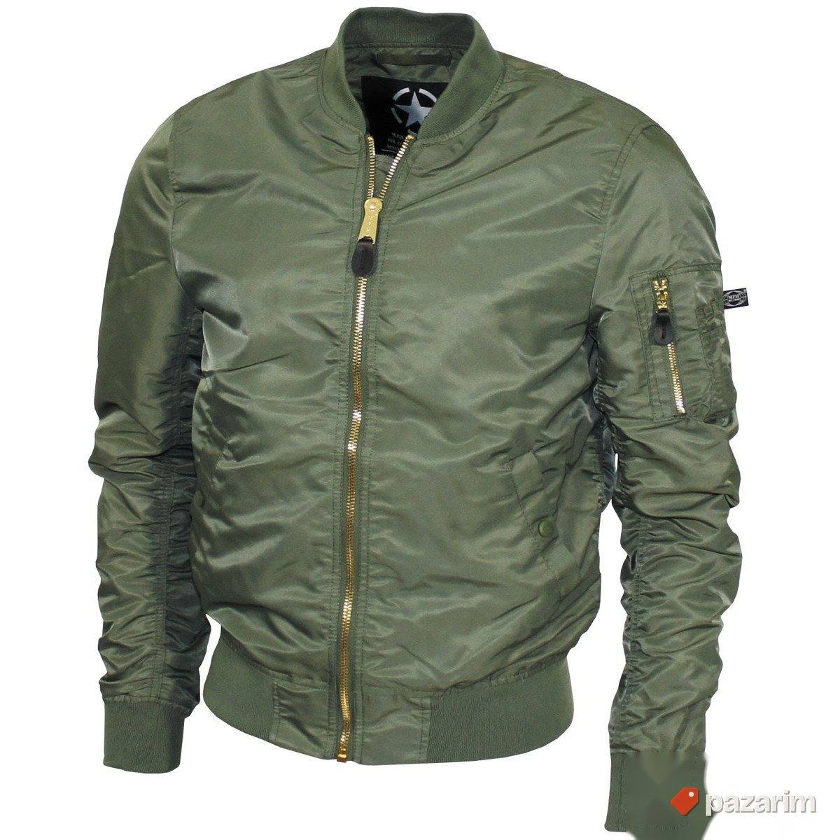 US Air Force Pilotska fajerka MA1 zelena 1