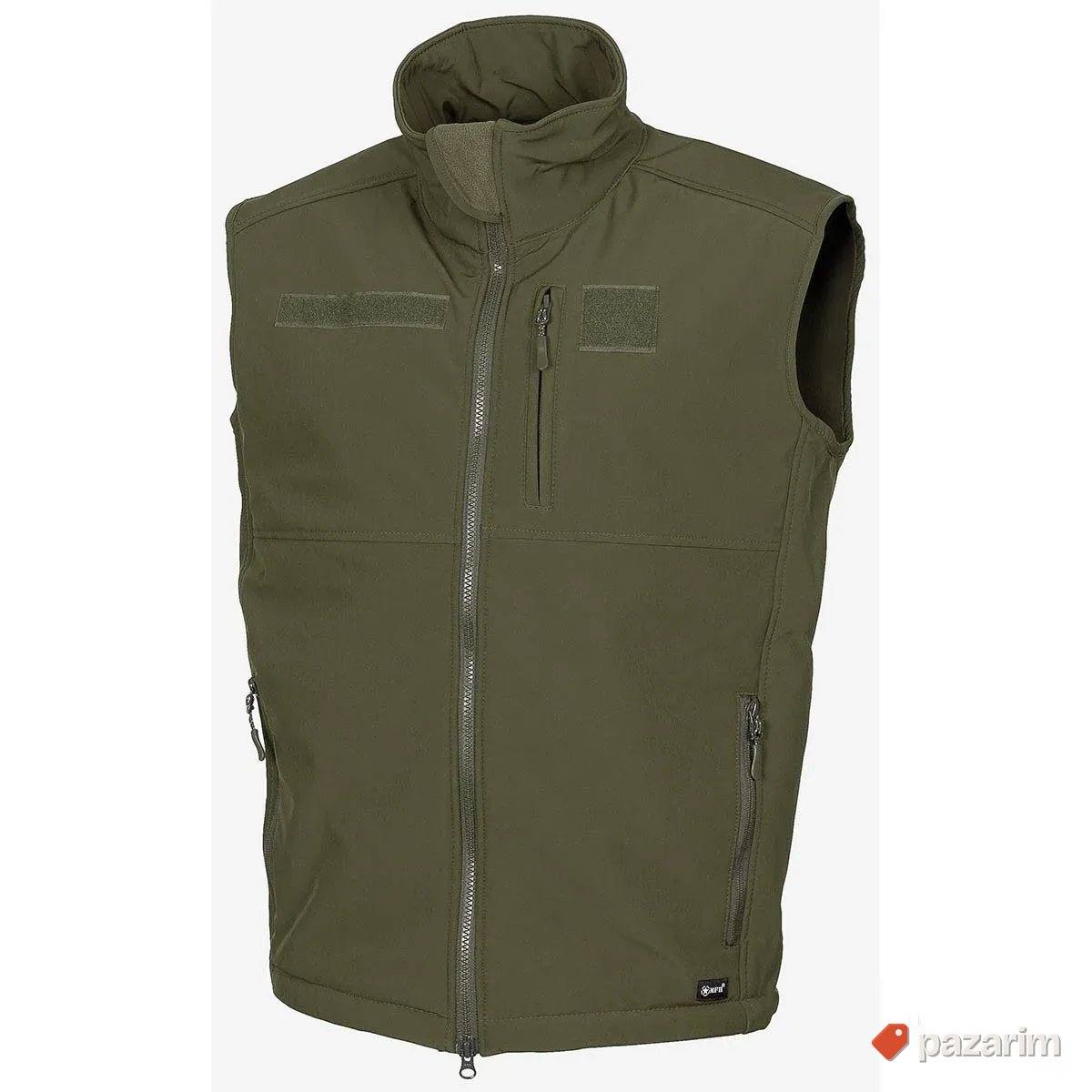 Softshell prsluk zeleni 1