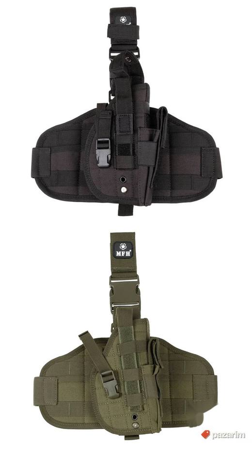 Taktički holster oko struka i butine molle desni