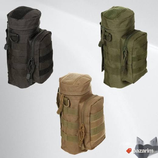 Torbica MOLLE okrugla crna, zelena i bež