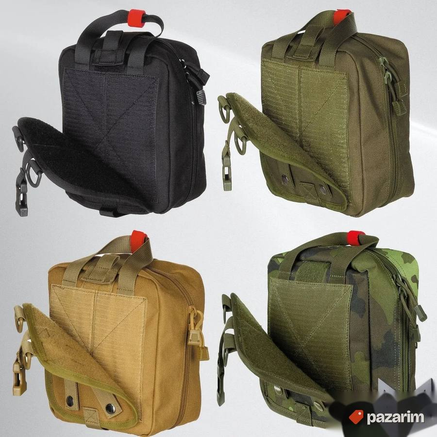 Torba za prvu pomoć MOLLE crna, zelena, bež, M 95 cz 2