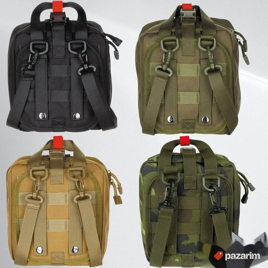Torba za prvu pomoć MOLLE crna, zelena, bež, M 95 cz 4