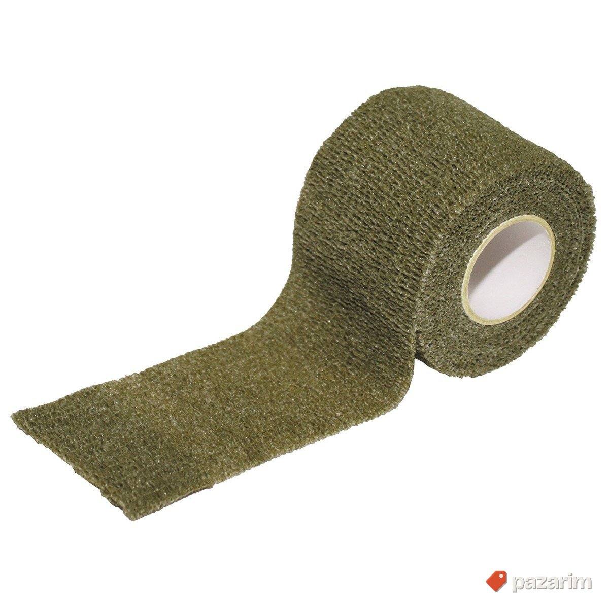 Elastična kamuflažna traka zelena 1