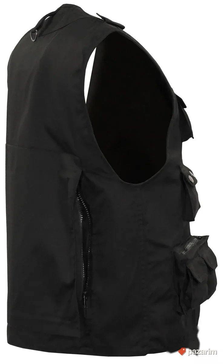 Prsluk Canadian Outdoor FOX crni, zeleni i bež 4