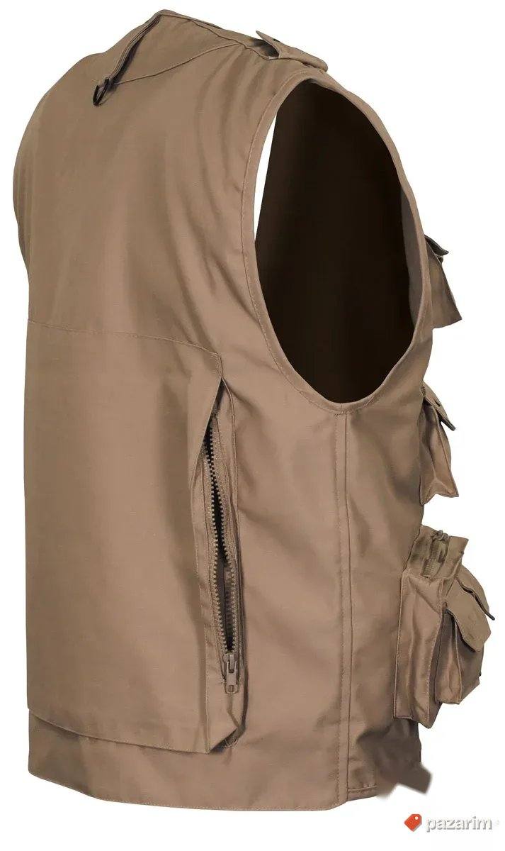 Prsluk Canadian Outdoor FOX crni, zeleni i bež 6