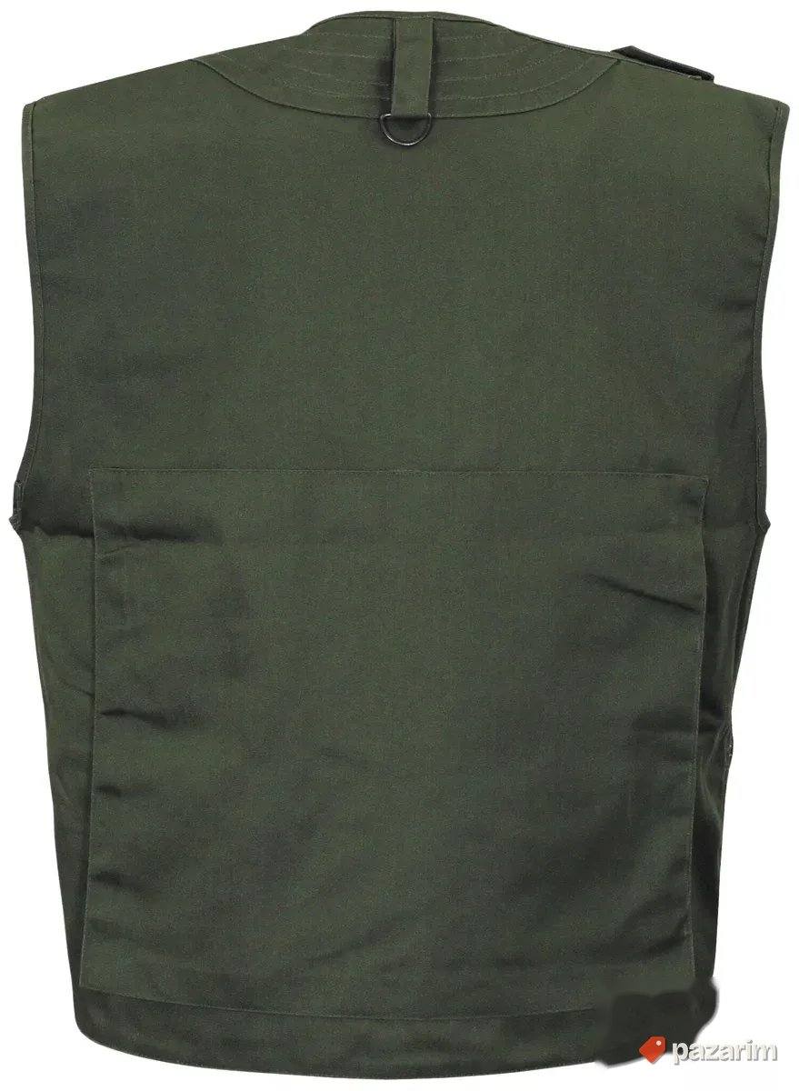 Prsluk Canadian Outdoor FOX crni, zeleni i bež 8