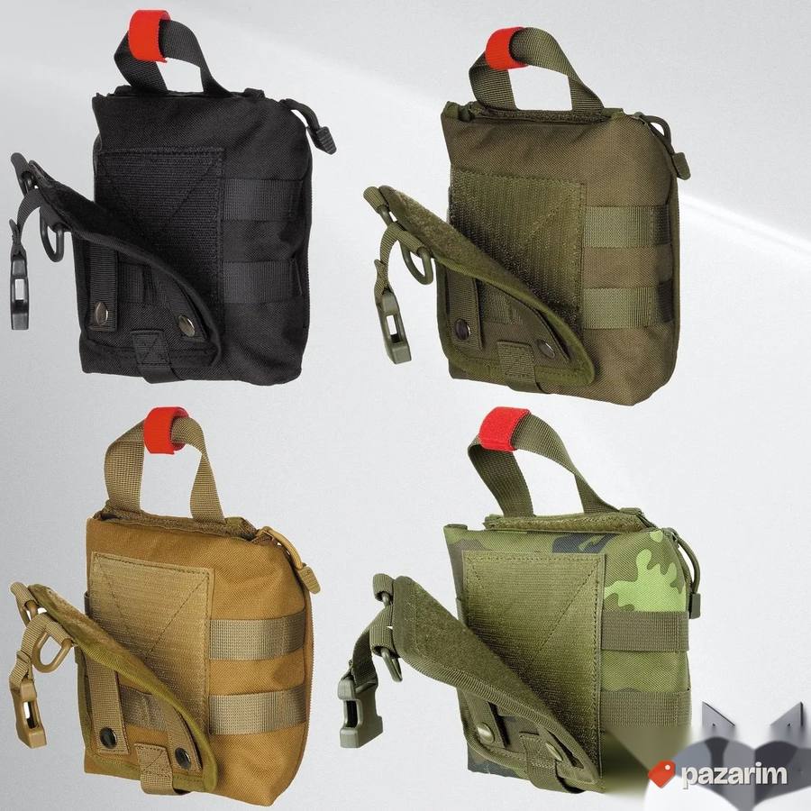 Torba za prvu pomoć MOLLE manja crna, zelena, bež, M 95 cz 2
