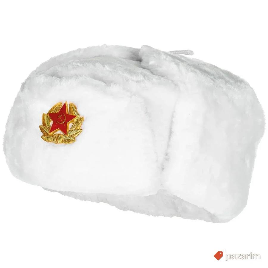 Ruska šubara bela 2