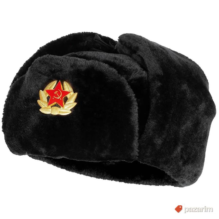 Ruska šubara crna 2