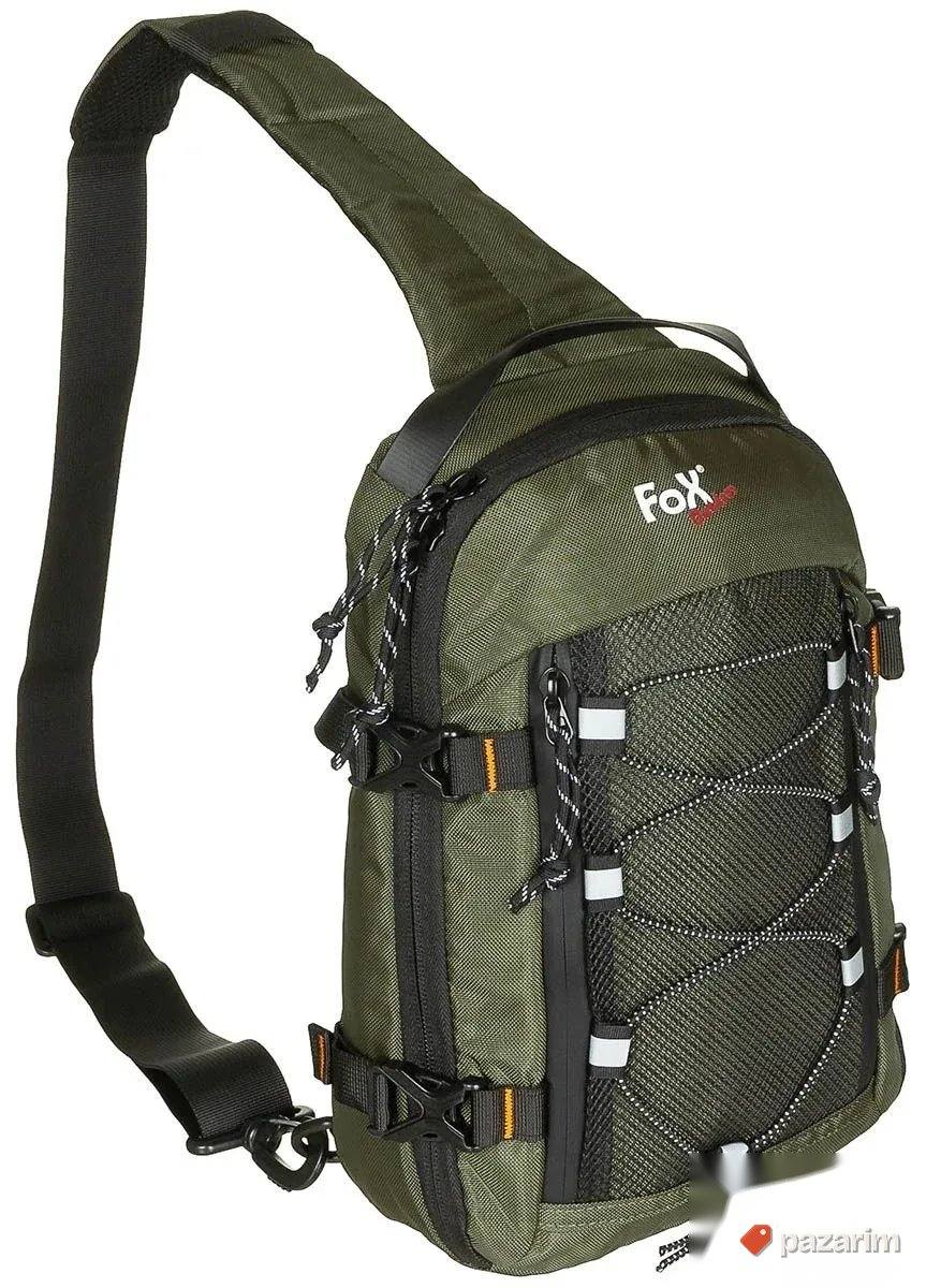 Torbica za rame Compact Sling crna i zelena 2