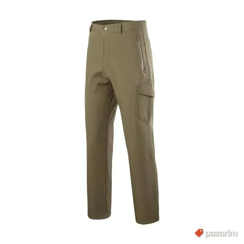 Pantalone Softshell crne, zelene i bež 2