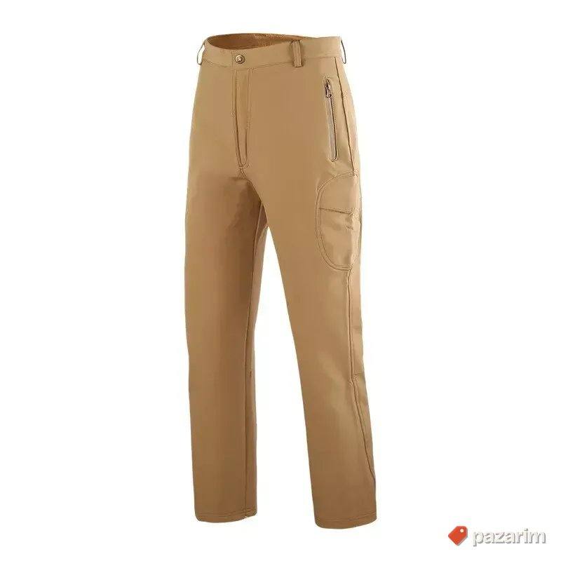 Pantalone Softshell crne, zelene i bež 3