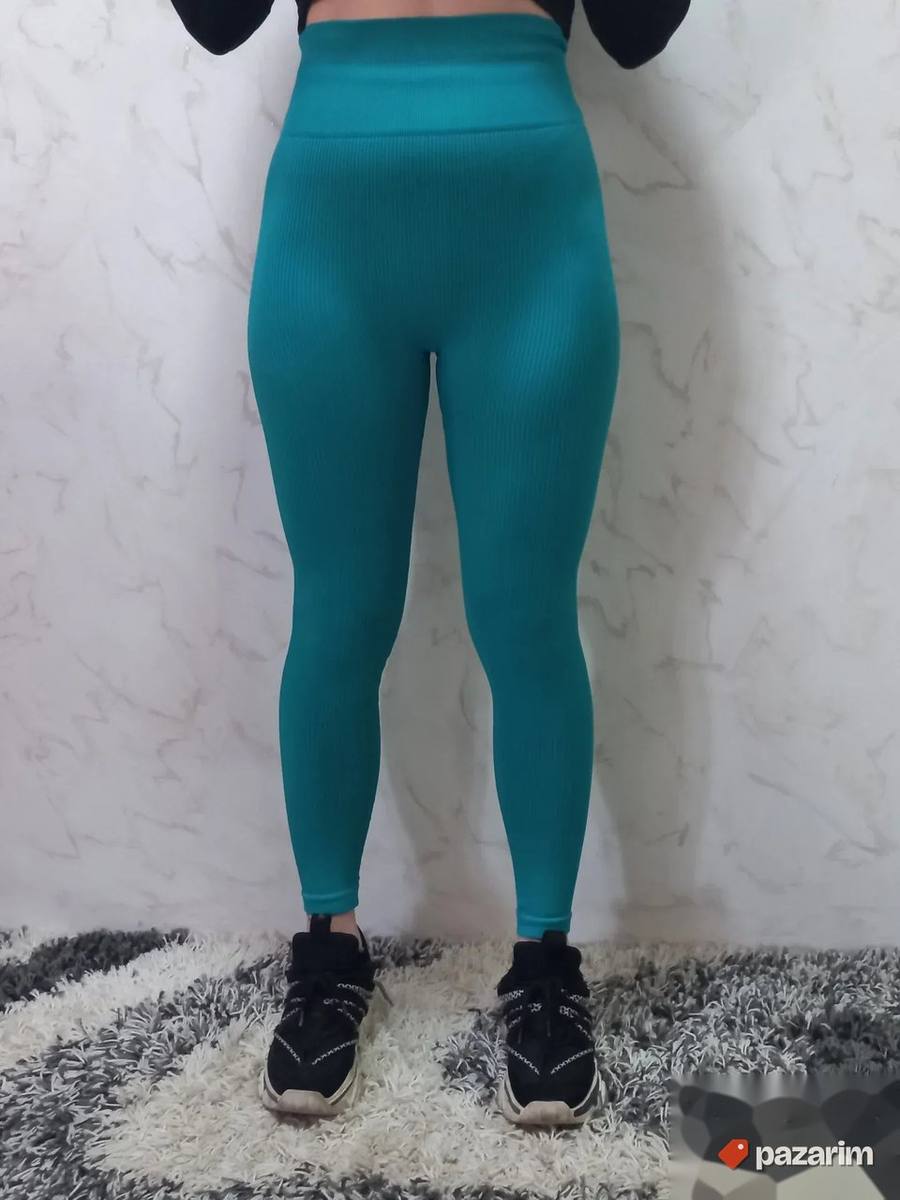 Zenske helanke push up mod.9248 tirkizne 3