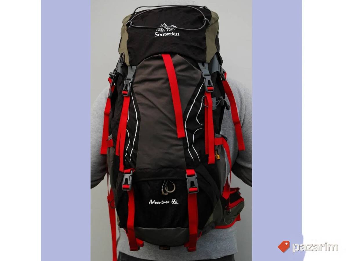 Ranac za planinarenje 65L crno crveni kod 2188 1