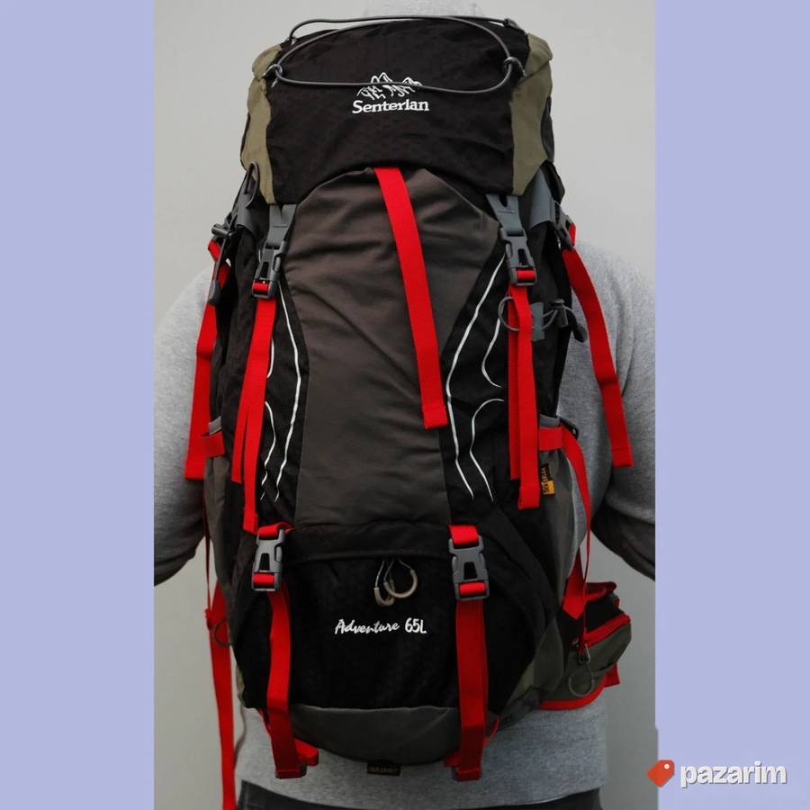 Ranac za planinarenje 65L crno crveni kod 2188 3