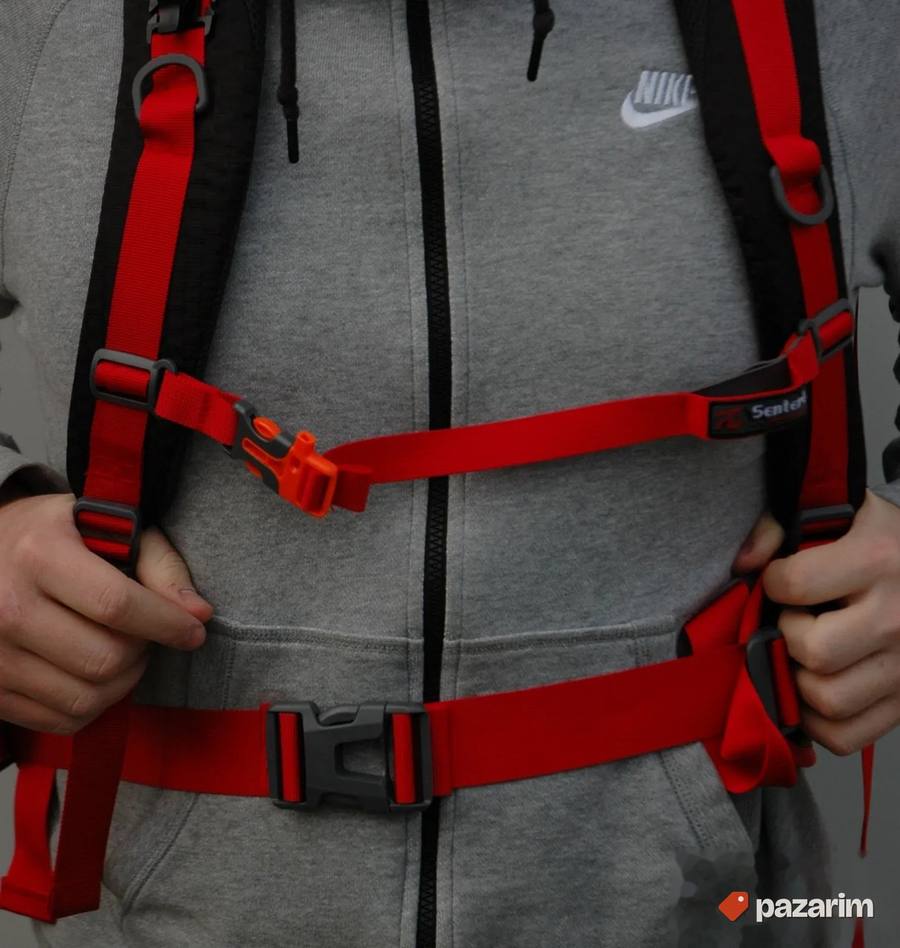 Ranac za planinarenje 65L crno crveni kod 2188 6