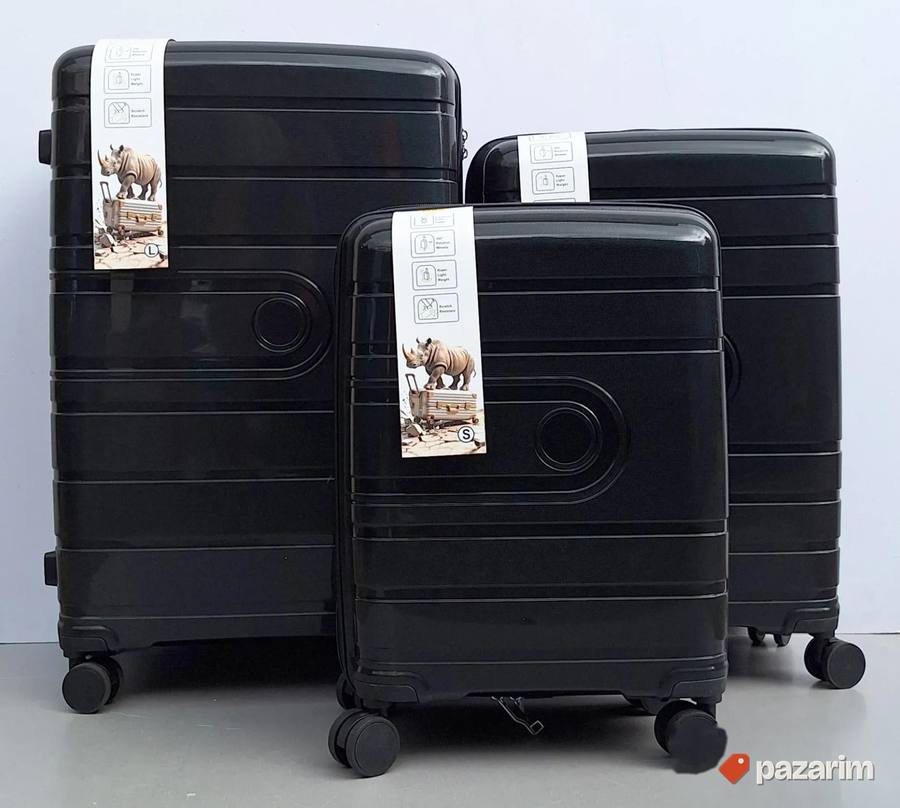 Set kofera 3/1 Polipropilen kod pp095 crni 2