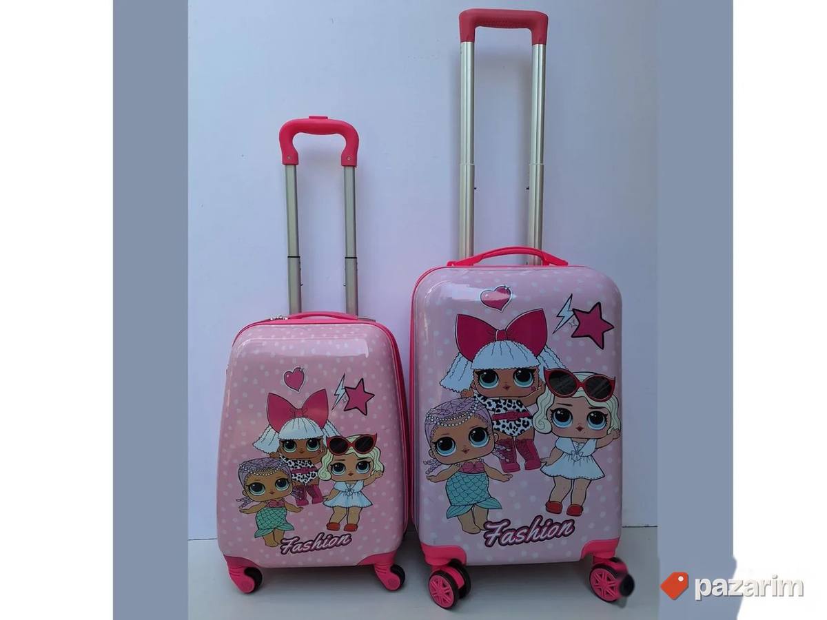 AKCIJA Deciji set kofera 2/1 Lol roze 1