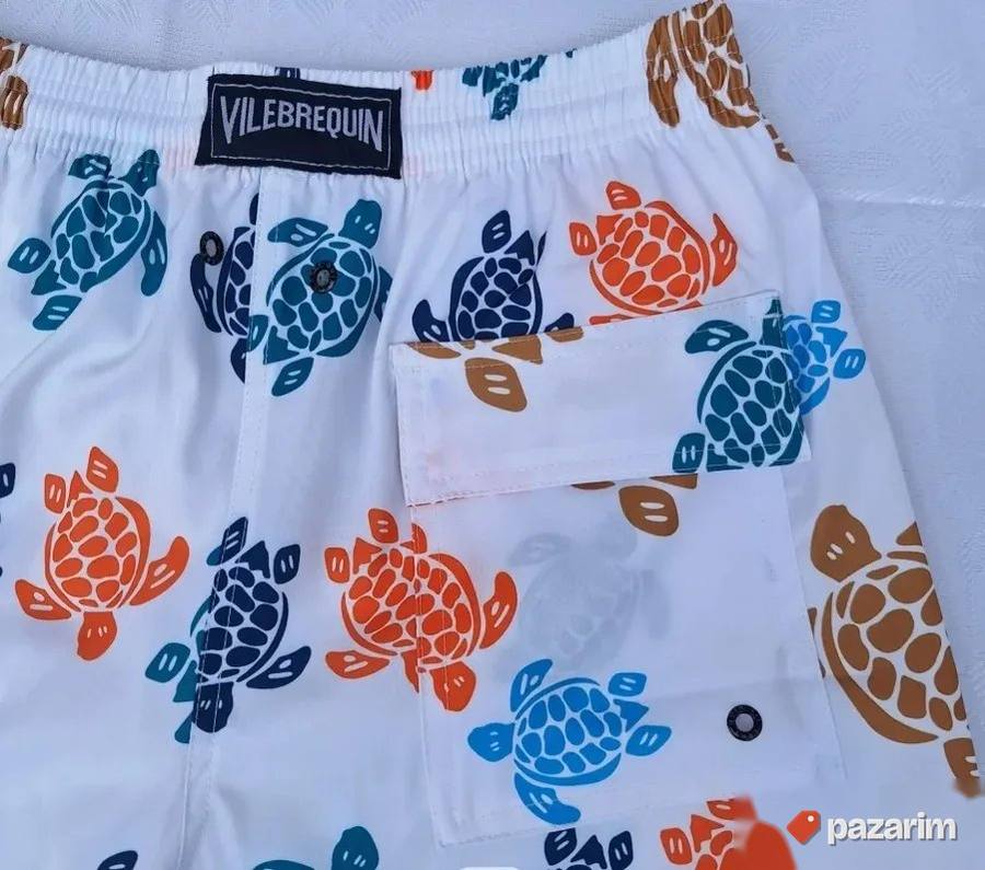 Šorc za kupanje Vilebrequin kornjace beli 2