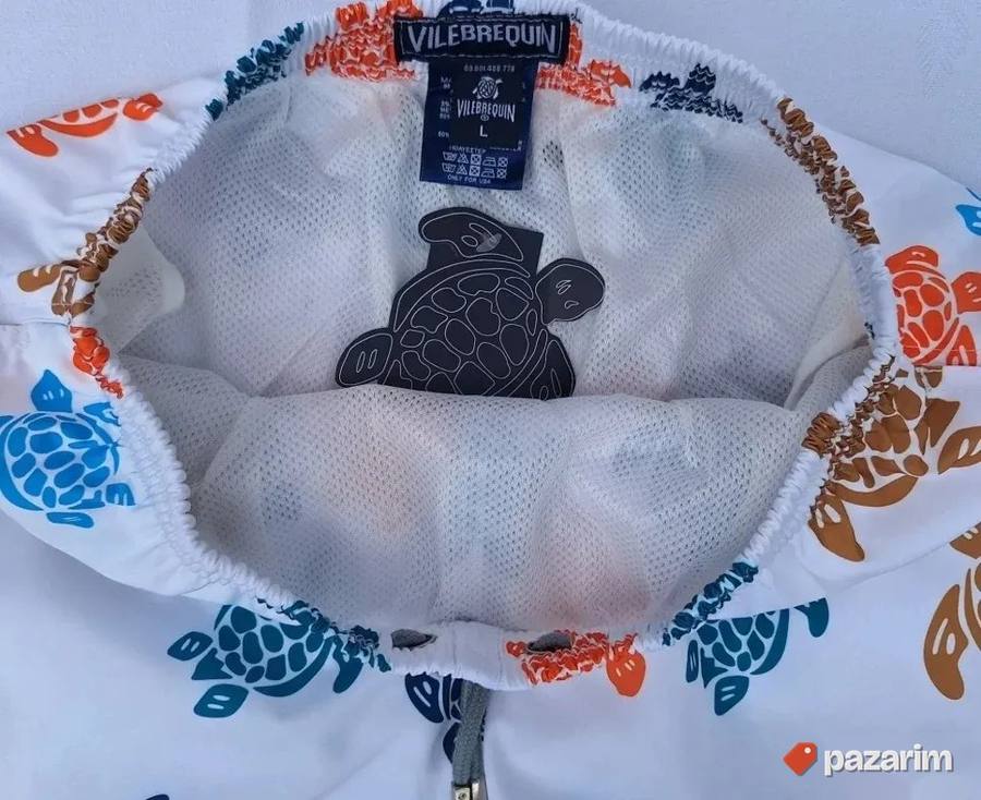 Šorc za kupanje Vilebrequin kornjace beli 3