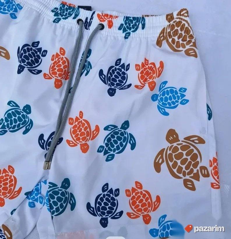 Šorc za kupanje Vilebrequin kornjace beli 6