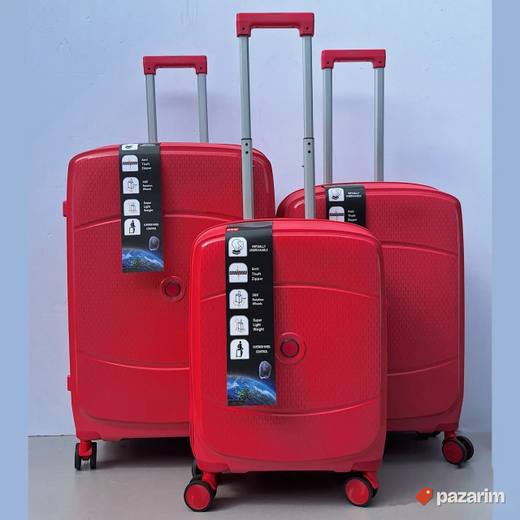 Set kofera 3/1 Polipropilen kod pp157 tamno roze