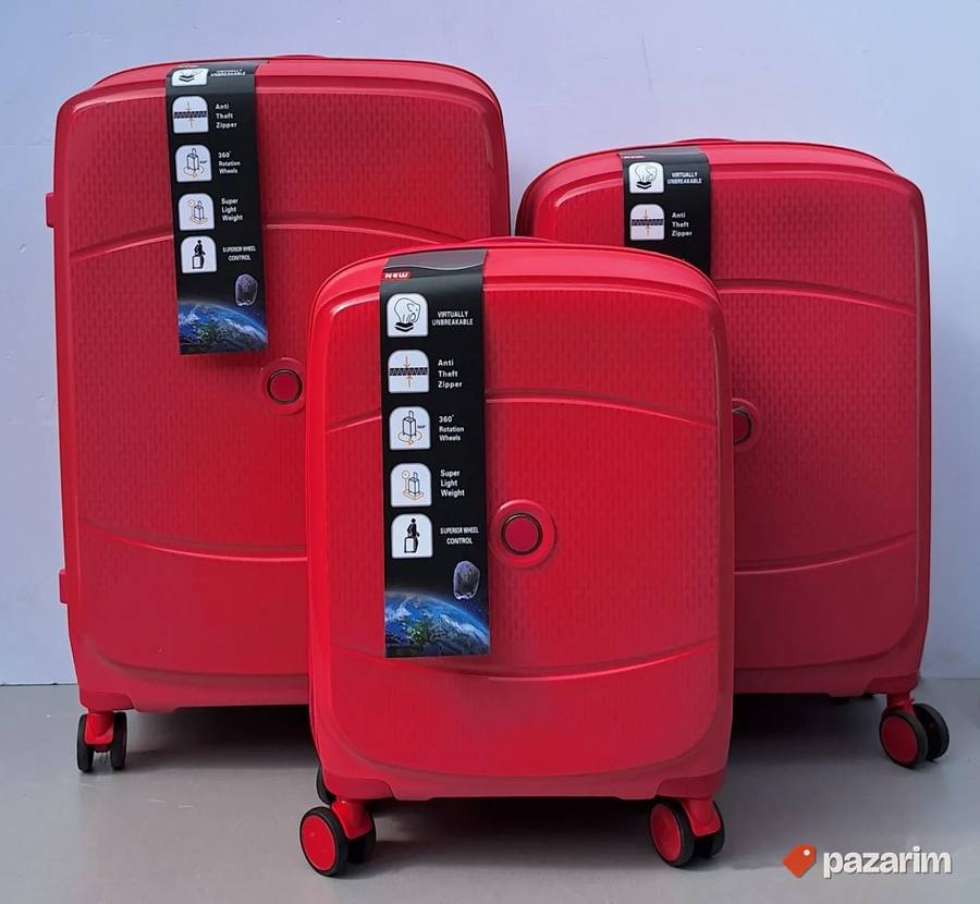 Set kofera 3/1 Polipropilen kod pp157 tamno roze 2
