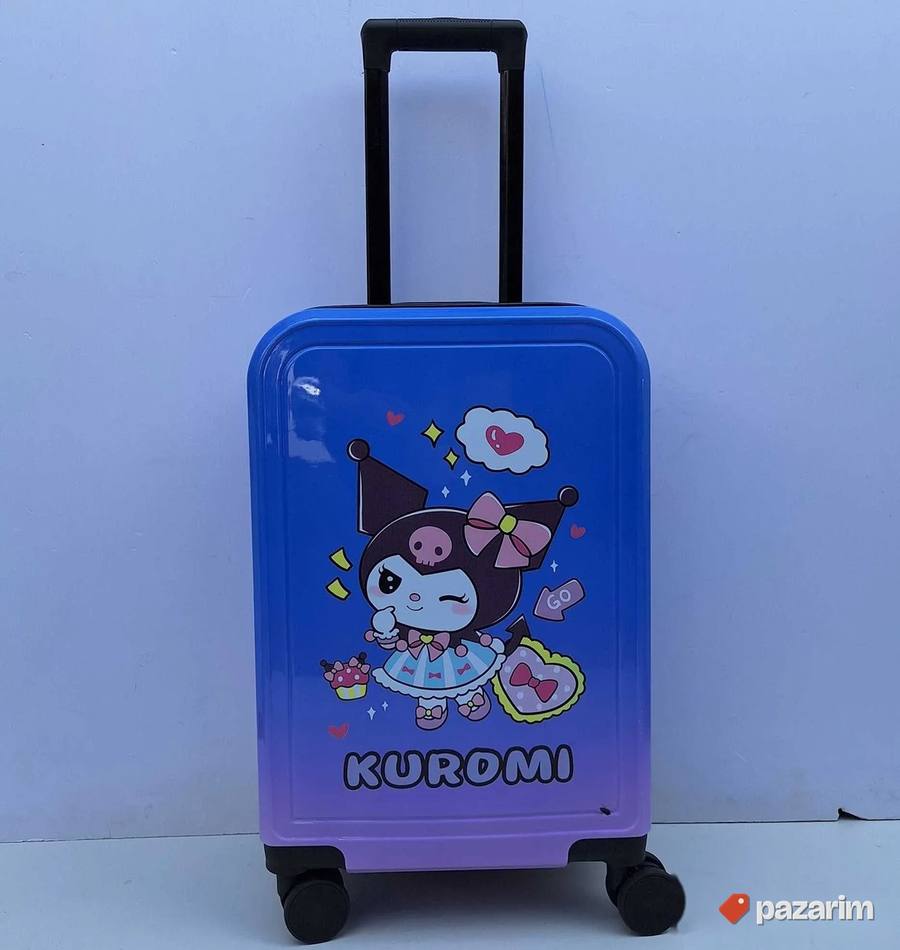 AKCIJA Deciji veliki kofer Kuromi ljubicasto plavi 4