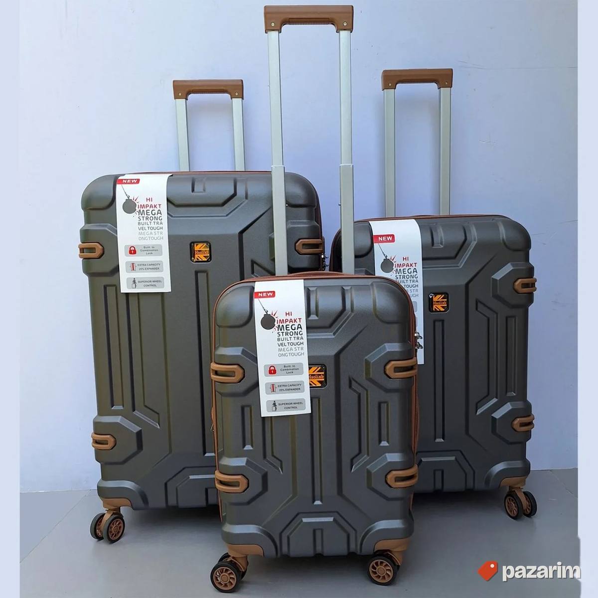 Set kofera 3u1 premijum polikarbonat kod.025 tamno sivi 1