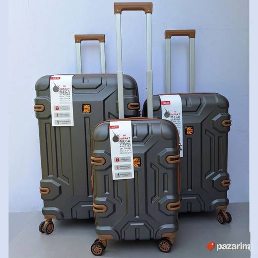 Set kofera 3u1 premijum polikarbonat kod.025 tamno sivi