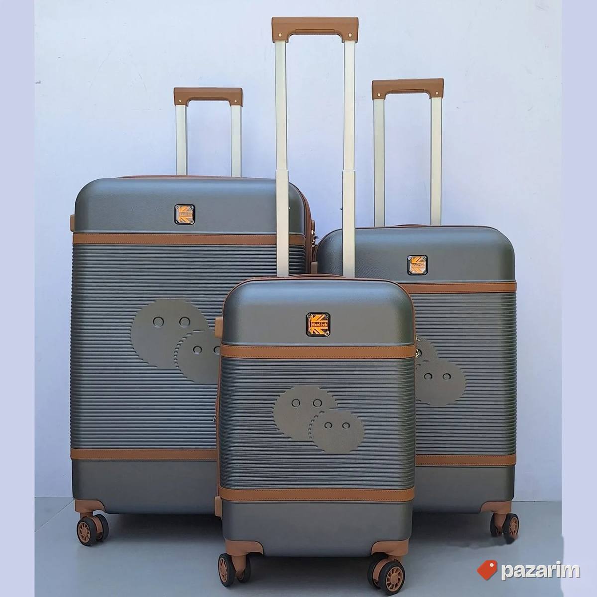 Set kofera 3u1 premijum polikarbonat kod.027 tamno sivi 1