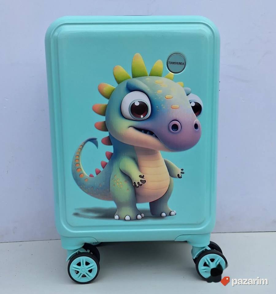 A K C I J A Deciji srednji kofer Dinosaurus tirkiz 4