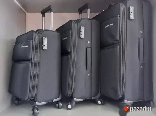 AKCIJA Set kofera 3/1 Platno kod F60 crni 1
