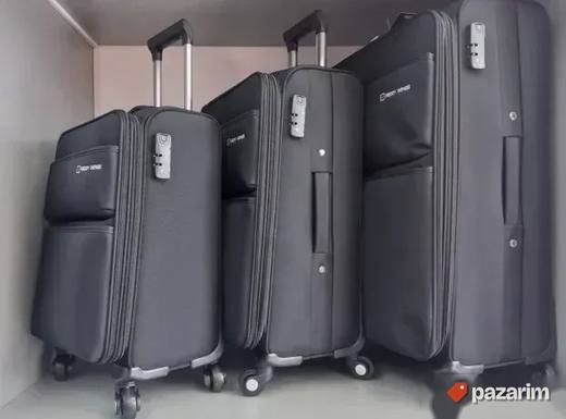 AKCIJA Set kofera 3/1 Platno kod F60 crni
